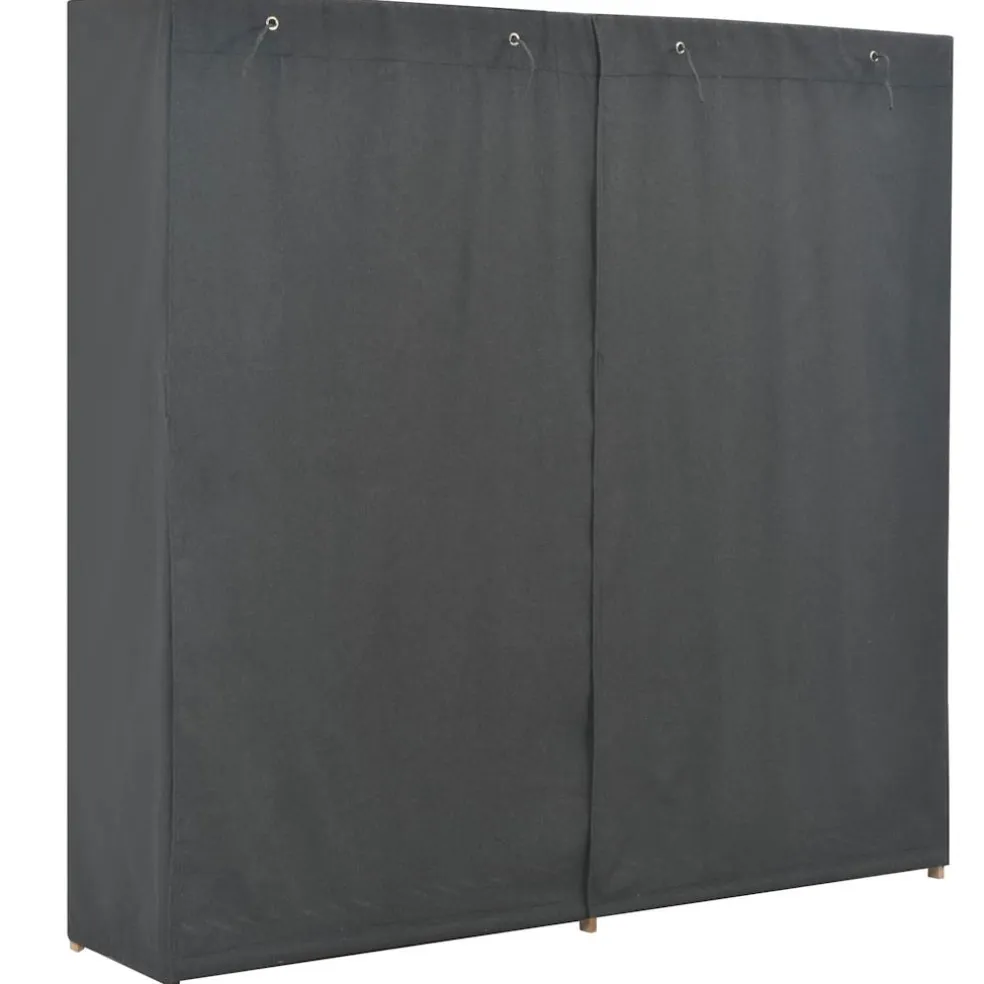 vidaXL Kledingkast 173x40x170 cm stof grijs