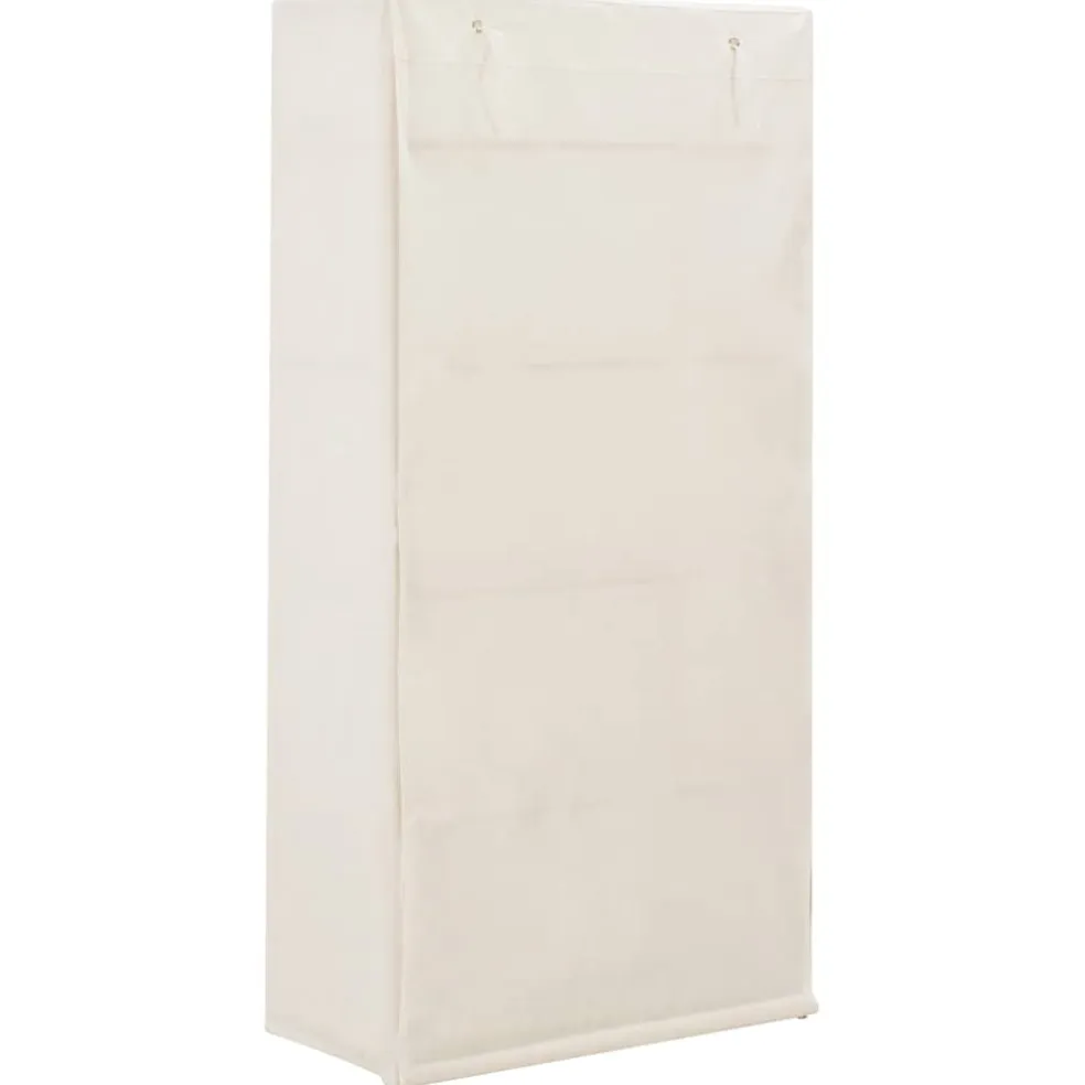 vidaXL Kledingkast 79x40x170 cm stof wit