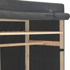 vidaXL Kledingkast 110x40x170 cm stof grijs