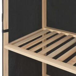 vidaXL Kledingkast 110x40x170 cm stof grijs