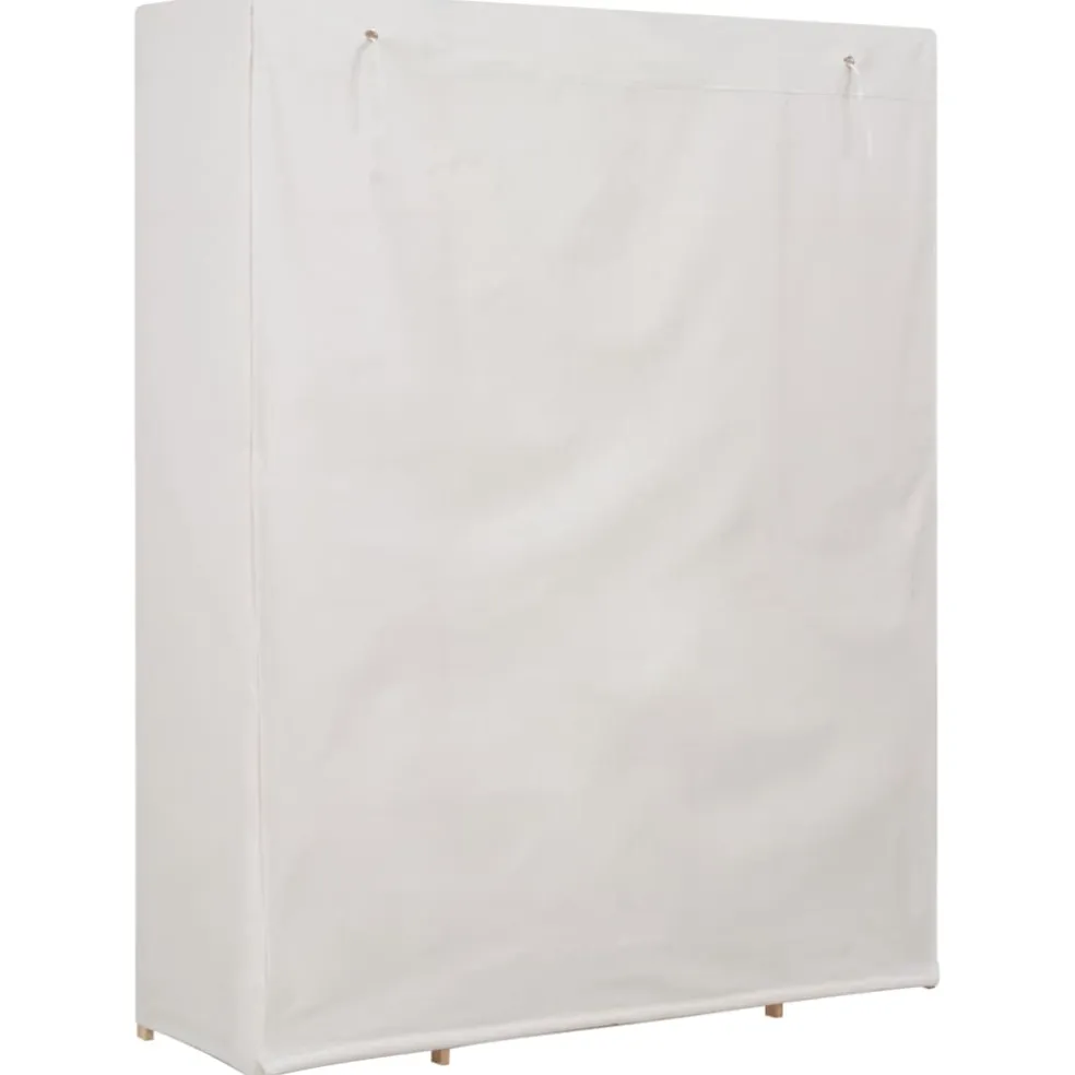 vidaXL Kledingkast 135x40x170 cm stof wit