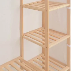 vidaXL Kledingkast 135x40x170 cm stof wit