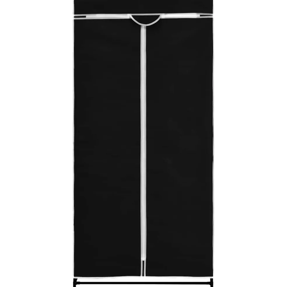 vidaXL Kledingkast 75x50x160 cm zwart