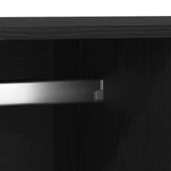 vidaXL Kledingkast Zwart Eiken 80 x 52 x 180 cm Bewerkt hout