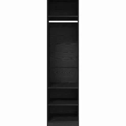vidaXL Kledingkast Zwart Eiken 50 x 50 x 200 cm Bewerkt hout