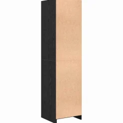 vidaXL Kledingkast Zwart Eiken 50 x 50 x 200 cm Bewerkt hout