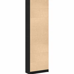 vidaXL Kledingkast Zwart Eiken 55 x 25 x 189 cm Bewerkt hout