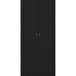vidaXL Kledingkast Zwart Eiken 90 x 52 x 200 cm Bewerkt hout