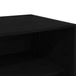 vidaXL Kledingkast Zwart Eiken 100 x 50 x 200 cm Bewerkt hout