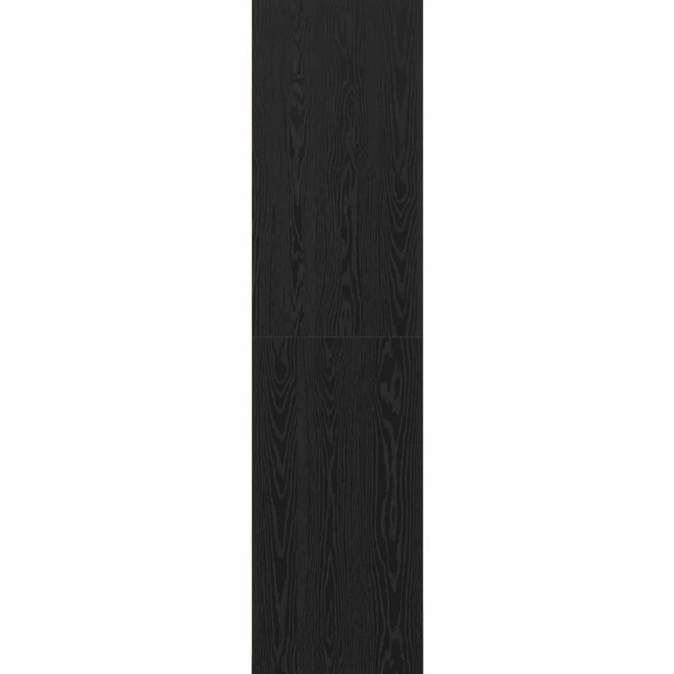 vidaXL Kledingkast Zwart Eiken 100 x 50 x 200 cm Bewerkt hout