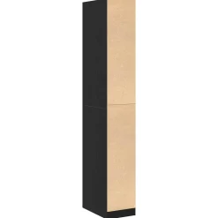 vidaXL Kledingkast Zwart Eiken 30 x 50 x 200 cm Bewerkt hout