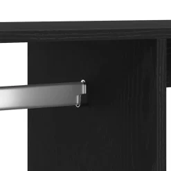 vidaXL Kledingkast Zwart Eiken 80x40x110 cm Bewerkt Hout