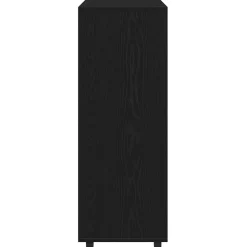 vidaXL Kledingkast Zwart Eiken 80x40x110 cm Bewerkt Hout