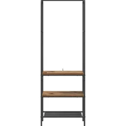 vidaXL Kledingrek Oud hout 60 x 30 x 171 cm Bewerkt hout