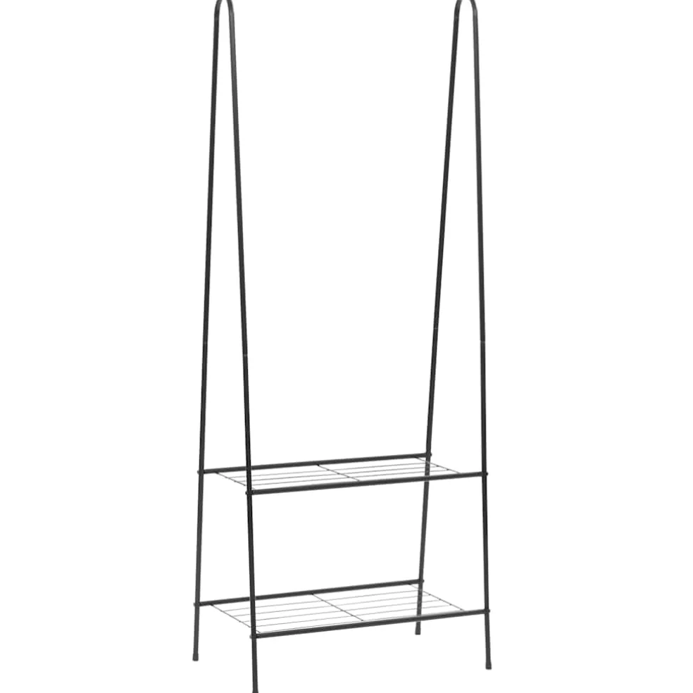 vidaXL Kledingrek 59x35x150 cm zwart