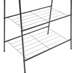 vidaXL Kledingrek 59x35x150 cm zwart