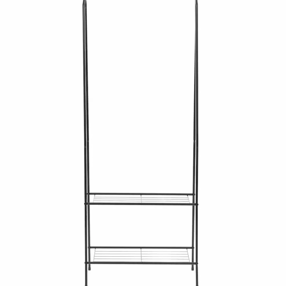vidaXL Kledingrek 59x35x150 cm zwart