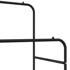 vidaXL Kledingrek Zwart 80 x 53 x 156 cm