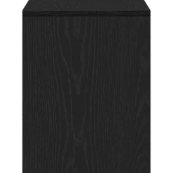 vidaXL Kleedkamer Kruk Zwart eiken 70 x 35 x 45 cm Bewerkt hout