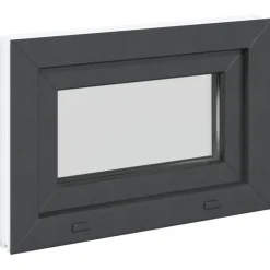 vidaXL Kleur binnenkant kelderraam Wit RISOR 60 x 40 cm