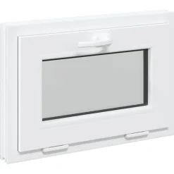 vidaXL Kleur binnenkant kelderraam Wit RISOR 60 x 40 cm