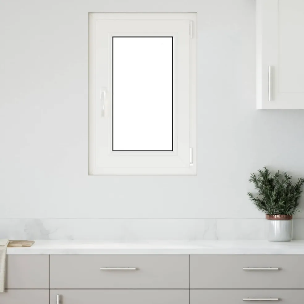vidaXL Kleur binnenkant kelderraam Wit RISOR 50 x 75 cm