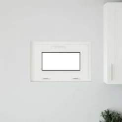 vidaXL Kleur binnenkant kelderraam Wit RISOR 60 x 40 cm