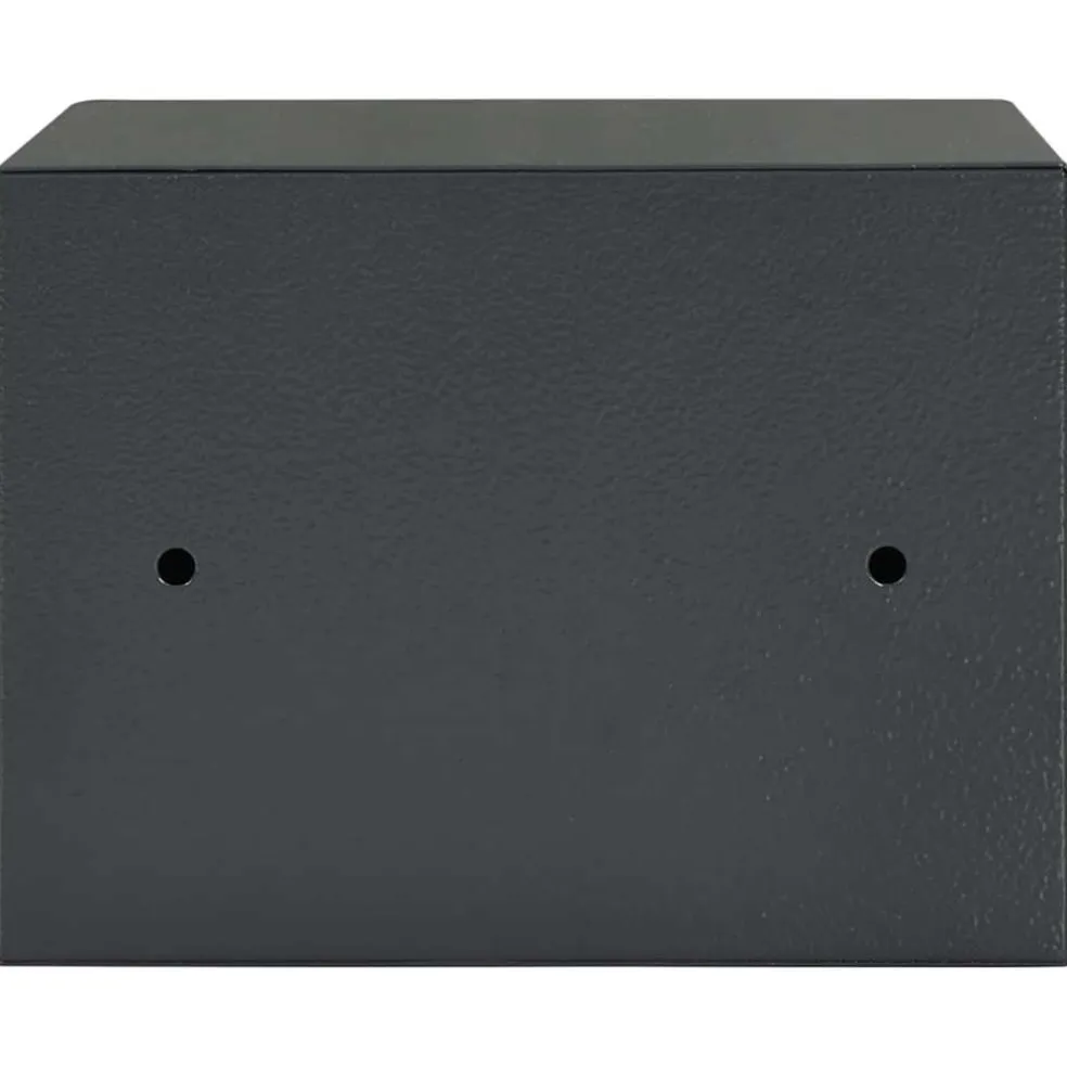 vidaXL Kluisdoos met slot Donkergrijs 23 x 17 x 17 cm Staal