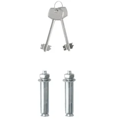 vidaXL Kluisdoos met slot Donkergrijs 23 x 17 x 17 cm Staal