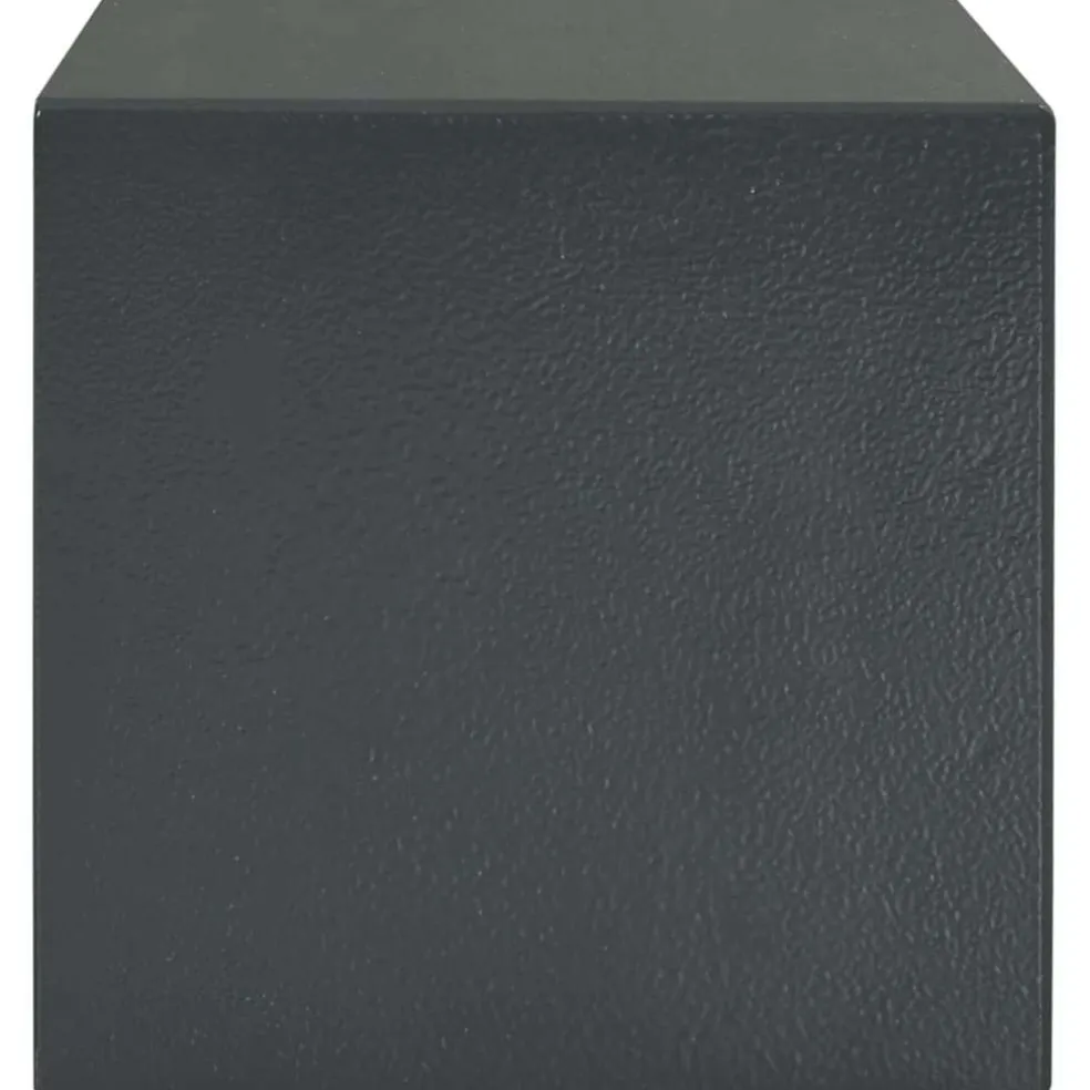 vidaXL Kluisdoos met slot Donkergrijs 23 x 17 x 17 cm Staal