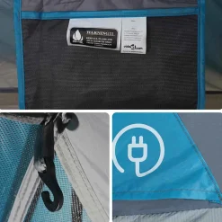 vidaXL Koepeltent 2-persoons waterdicht blauw