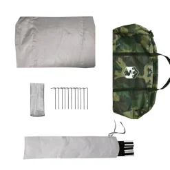 vidaXL Koepeltent 2-persoons waterdicht camouflage