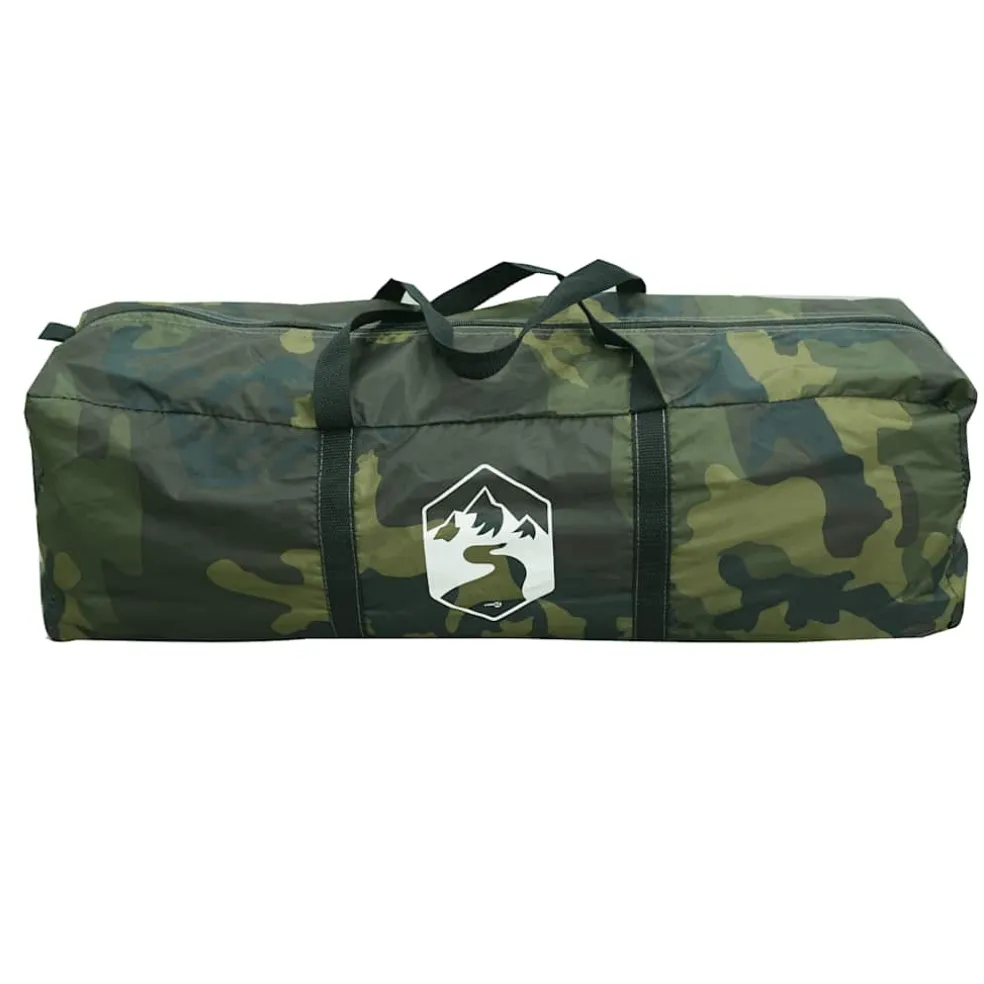 vidaXL Koepeltent 2-persoons waterdicht camouflage