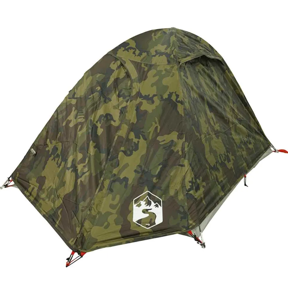 vidaXL Koepeltent 2-persoons waterdicht camouflage