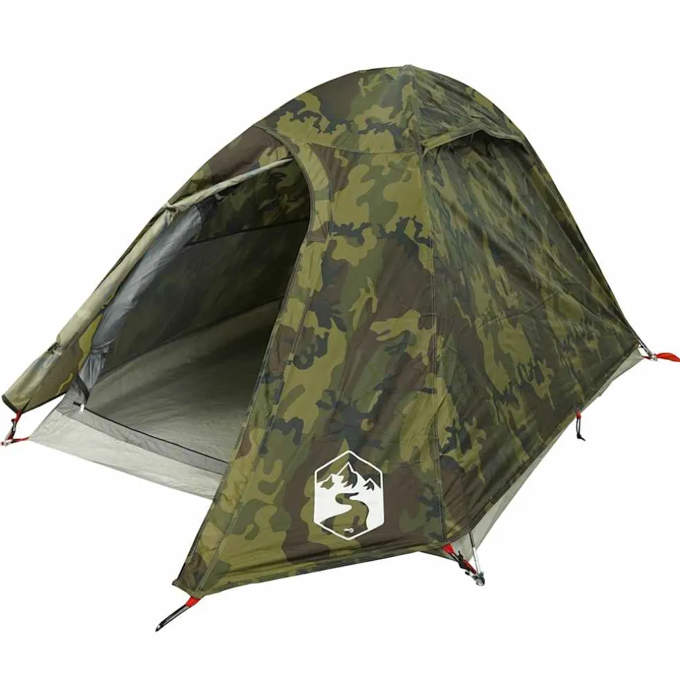 vidaXL Koepeltent 2-persoons waterdicht camouflage