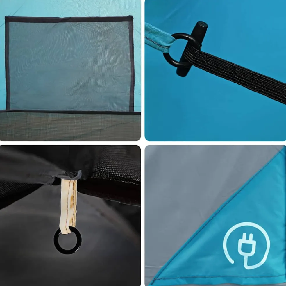 vidaXL Koepeltent 6-persoons waterdicht blauw