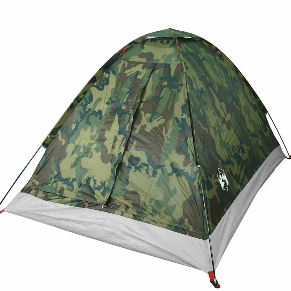 vidaXL Koepeltent 2-persoons waterdicht camouflage