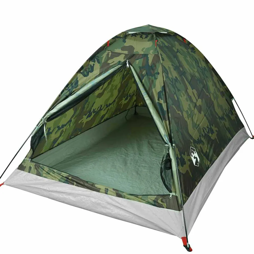vidaXL Koepeltent 2-persoons waterdicht camouflage