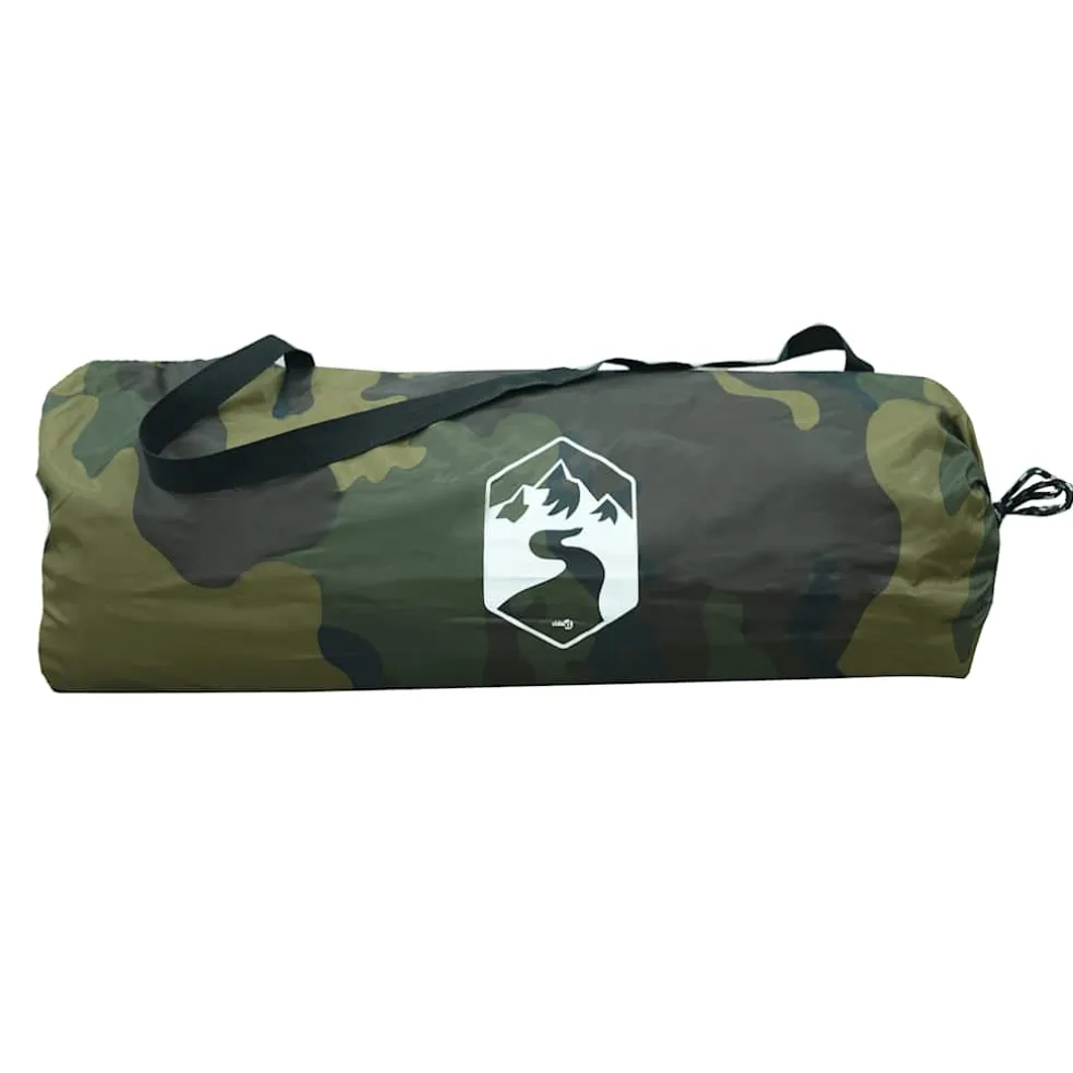 vidaXL Koepeltent 2-persoons waterdicht camouflage