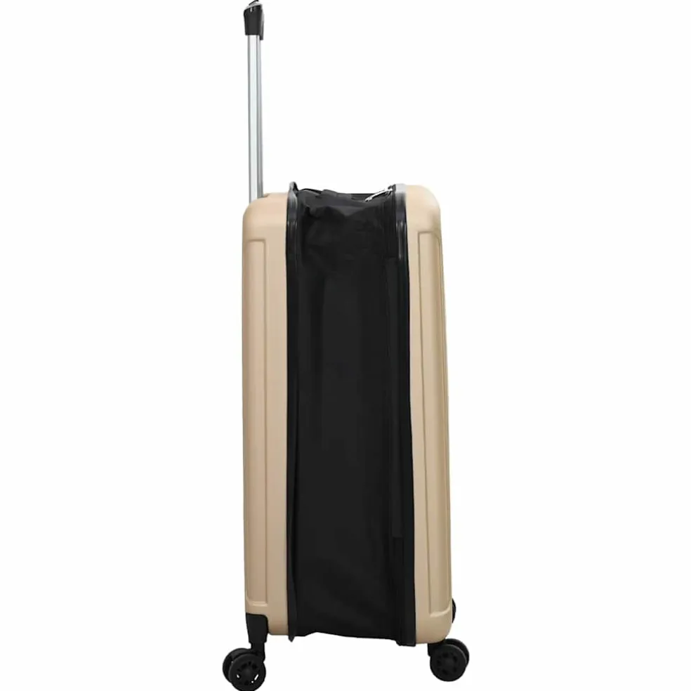 vidaXL Koffer met slot champagne 34 x 23 x 55.5 cm ABS Kunststof