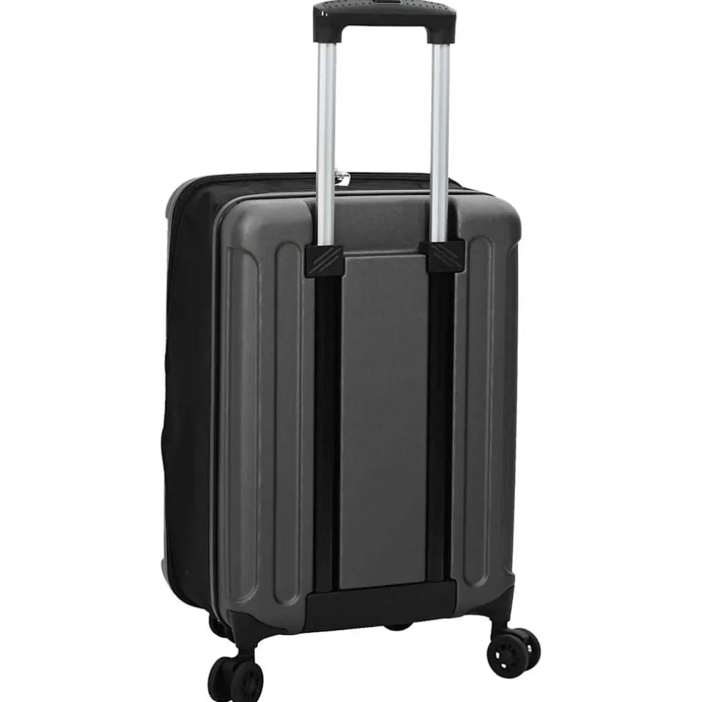 vidaXL Koffer met slot Donkergrijs 34 x 23 x 55.5 cm ABS Kunststof