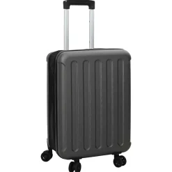 vidaXL Koffer met slot Donkergrijs 34 x 23 x 55.5 cm ABS Kunststof