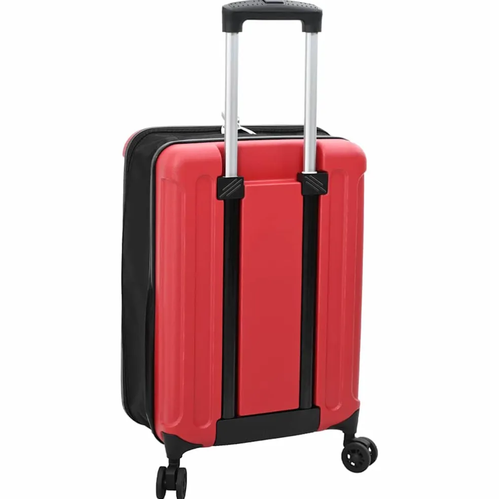 vidaXL Koffer met slot Rood 34 x 23 x 55.5 cm ABS Kunststof
