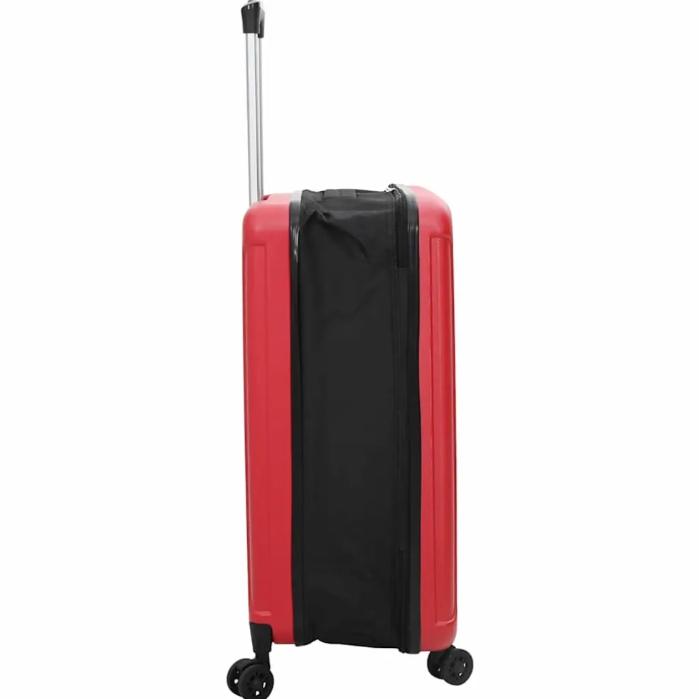 vidaXL Koffer met slot Rood 34 x 23 x 55.5 cm ABS Kunststof