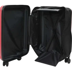 vidaXL Koffer met slot Rood 34 x 23 x 55.5 cm ABS Kunststof