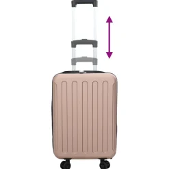 vidaXL Koffer met slot Roségoud 34 x 23 x 55.5 cm ABS Kunststof