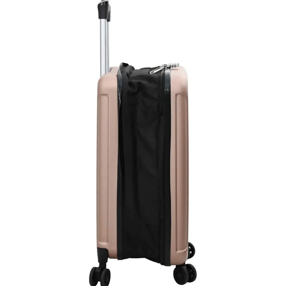 vidaXL Koffer met slot Roségoud 34 x 23 x 55.5 cm ABS Kunststof