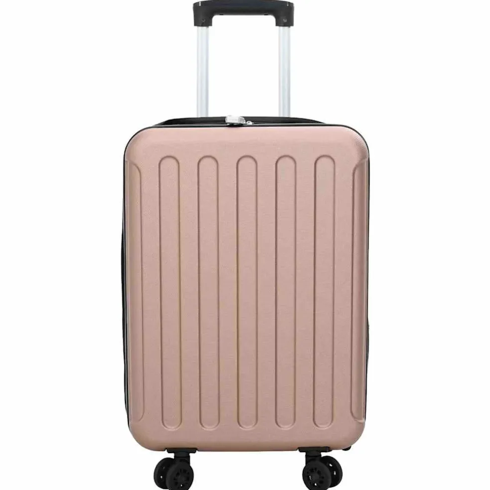 vidaXL Koffer met slot Roségoud 34 x 23 x 55.5 cm ABS Kunststof