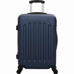 vidaXL Koffer met slot 3 st Donkerblauw 50 x 31 x 78 cm ABS Kunststof