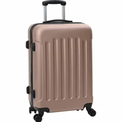 vidaXL Koffer met slot 3 st Rose Gold 50 x 31 x 78 cm ABS Kunststof